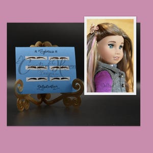 BROWS fits American Girl 18 inch Doll Removable Makeup Accessories Eyebrow Replacement Decals fits Our Generation My Life DIY Custom Trendy