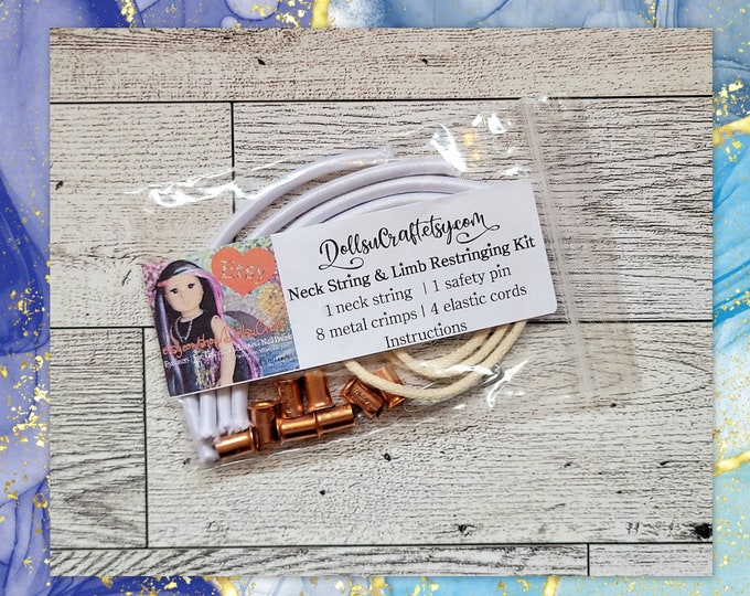 NECK String & LIMB Restringing Kit Repair Dolls Like American Girl Instructions Custom