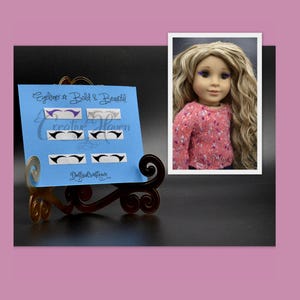 BOLD Eyeliner fits American Girl 18 Dolls Removable Makeup Accessories Decals fits Our Generation My Life Sugar Plum Fairy Winter Princess image 1