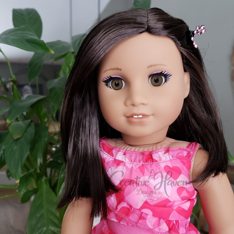 American Girl Doll Makeup Accessories HALF Eye Lash Decals Etsy