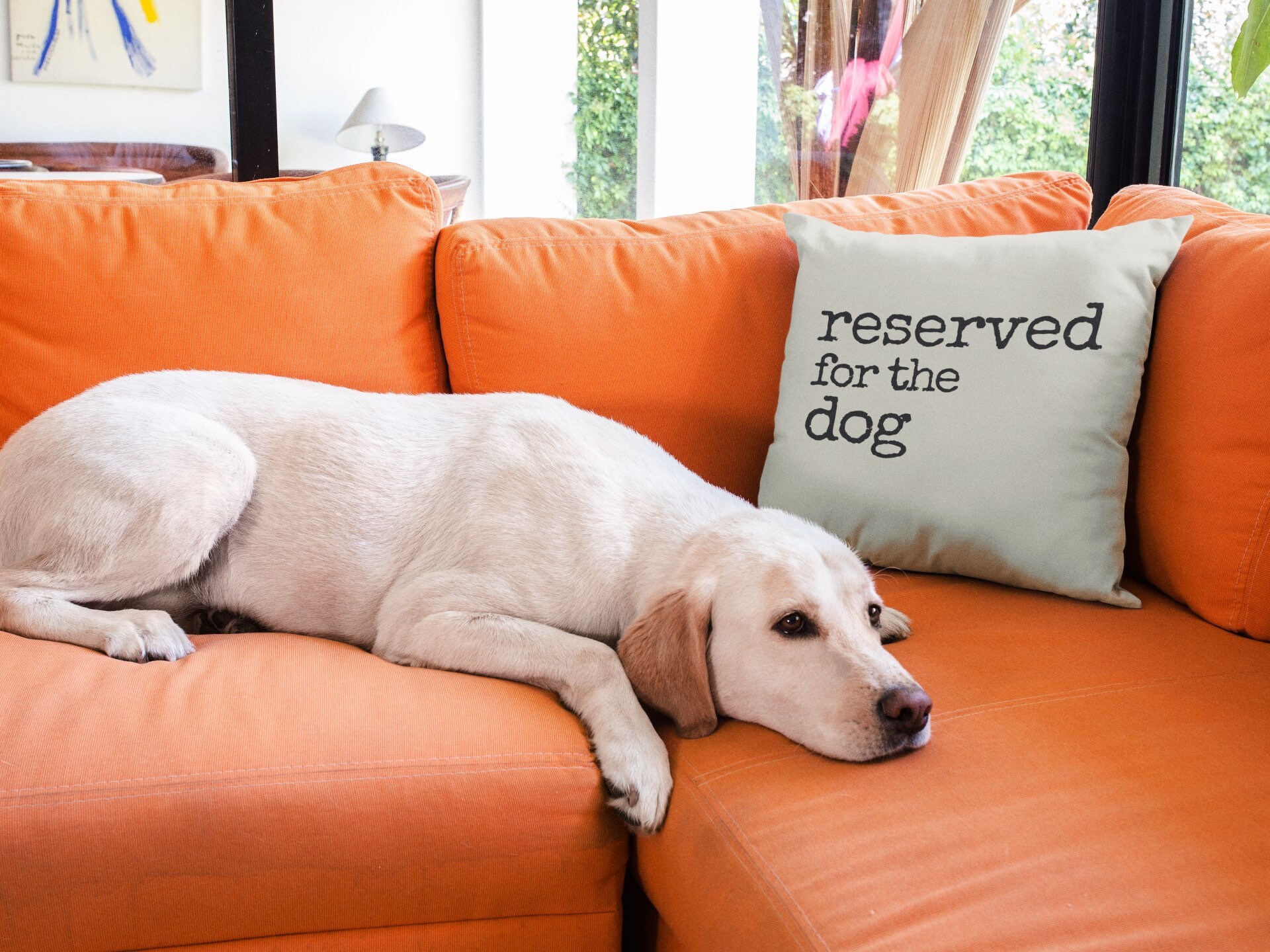 Premium linen cushion reserved for the dog cushion dog Etsy