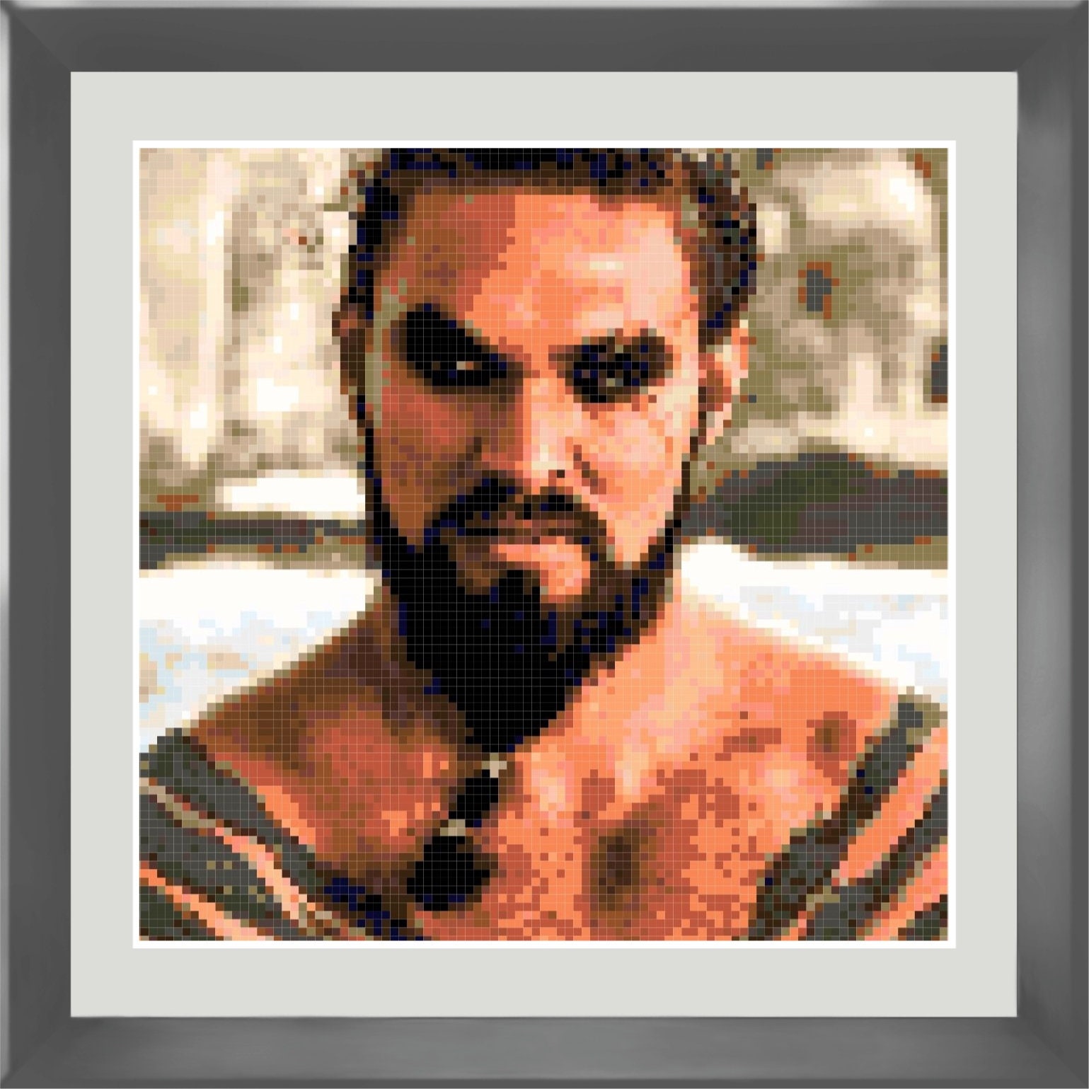 Pattern Jason Momoa Cross Stitch Instant Download Game Etsy