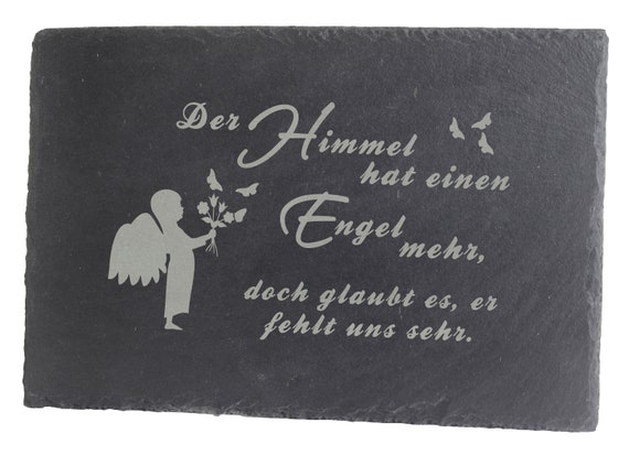 Personalised Memorial Plaque Rock Slate 15cm x 15cm Add any text Funeral Remembrance Gift idea