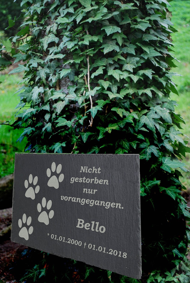 TIERGRABSTEIN Grabstein Grabplatte Katzen Katze-007 ▻ LASER