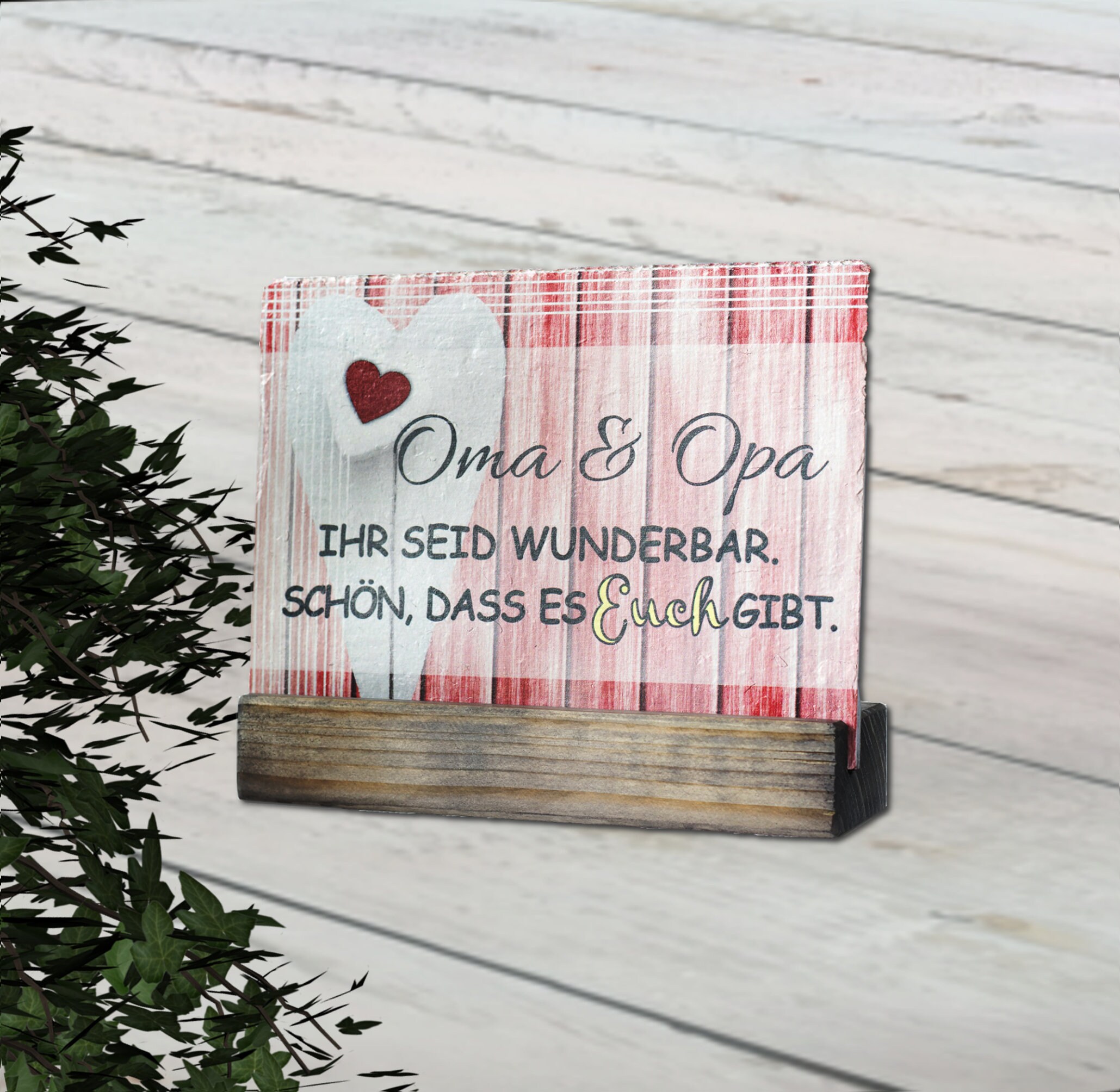 Dankeschön Geschenke Oma & Opa Schiefertafel mit Spruch Etsy