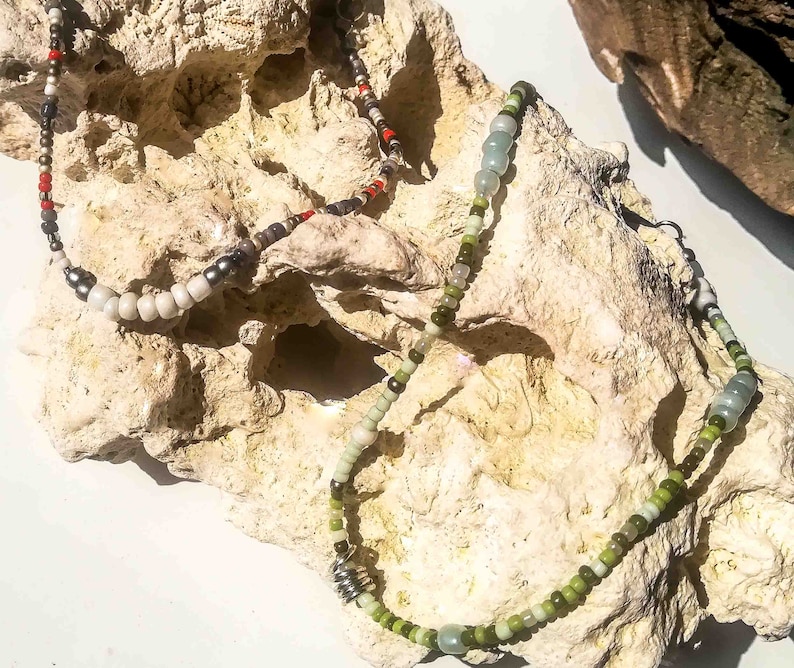 Rockery Beaded Ankle Bracelet