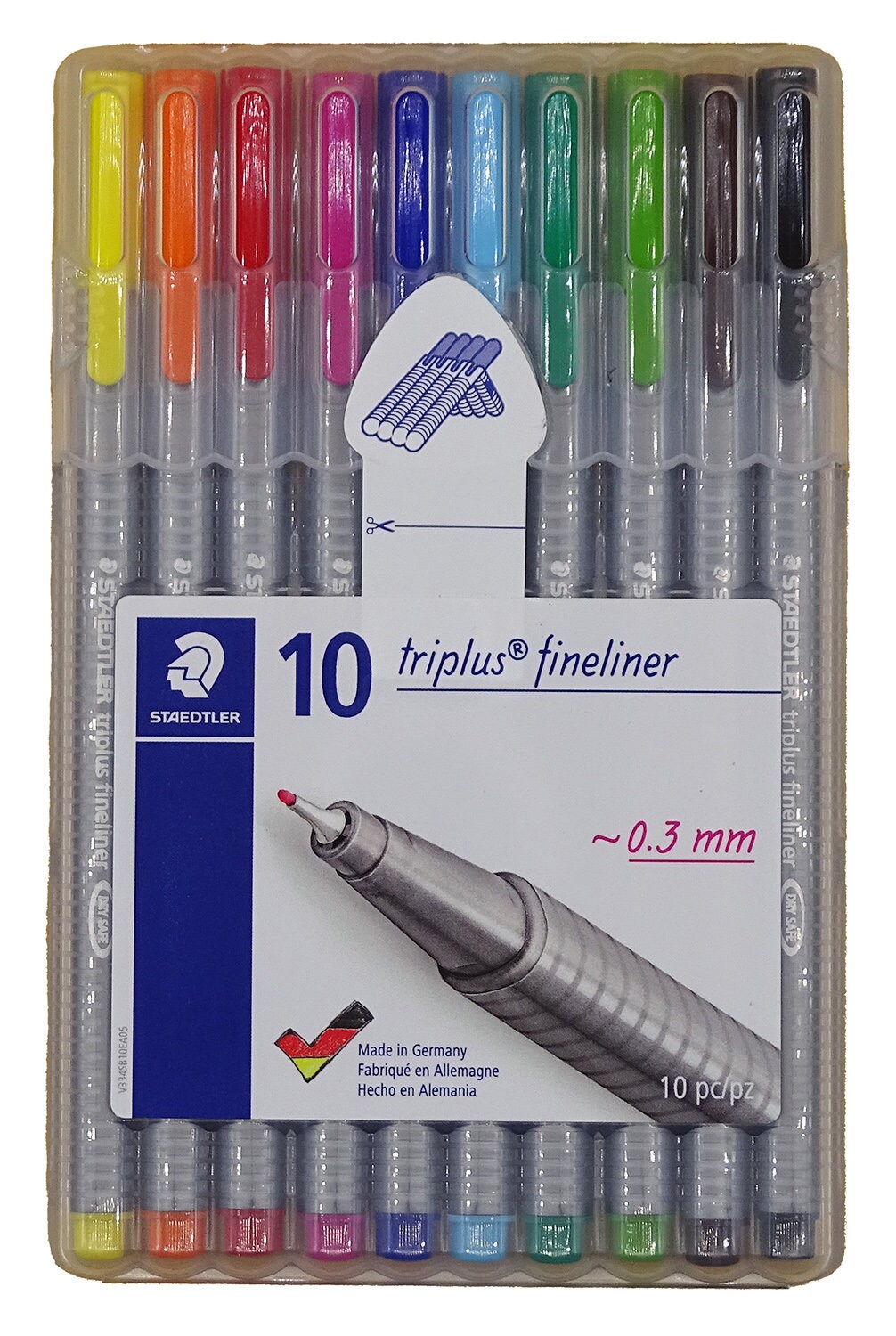 Staedtler Triplus Fineliner Pen Set 10 Colors