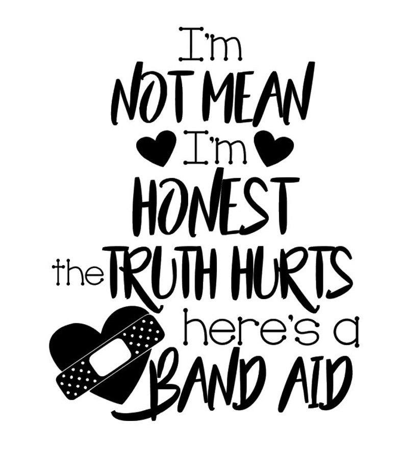 Download Digital Download SVG File I'm Not Mean I'm Honest | Etsy