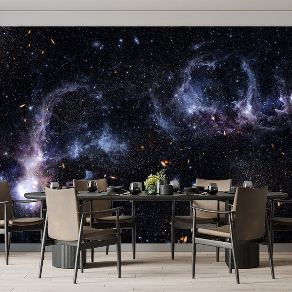 Peel and Stick Stars Wallpaper - Etsy