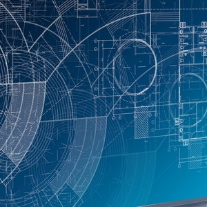 Blueprints Architecture Peel and Stick Wallpaper, Patent Art Wall Mural ...