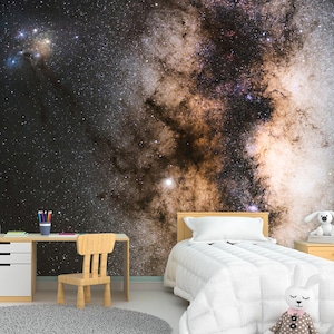 Tiefem Weltraum Sterne Tapete Nebel Milchstraße Wandbild Nachthimmel Drucken Schälen und aufkleben Kosmische Galaxie Raum Wand Kunst Dekor Haus selbstklebend