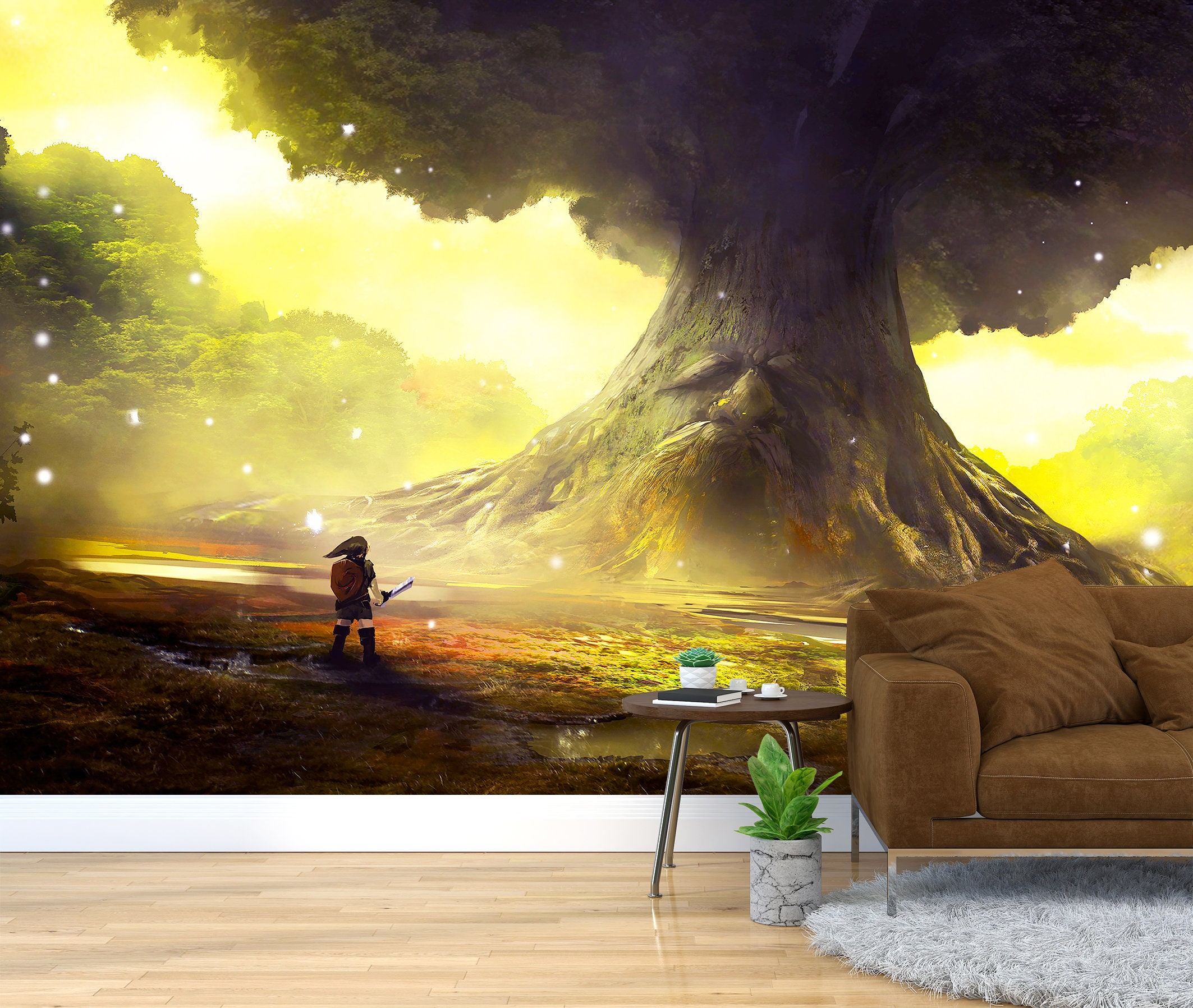 Legend of Zelda Ocarina of Time Mural Wall Art & Wallpaper Gaming