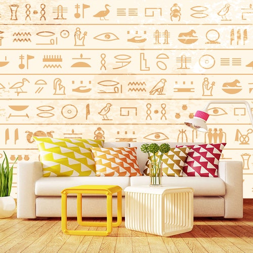 Ancient Egypt Mythology Wallpaper Egyptian Wall Mural - Etsy
