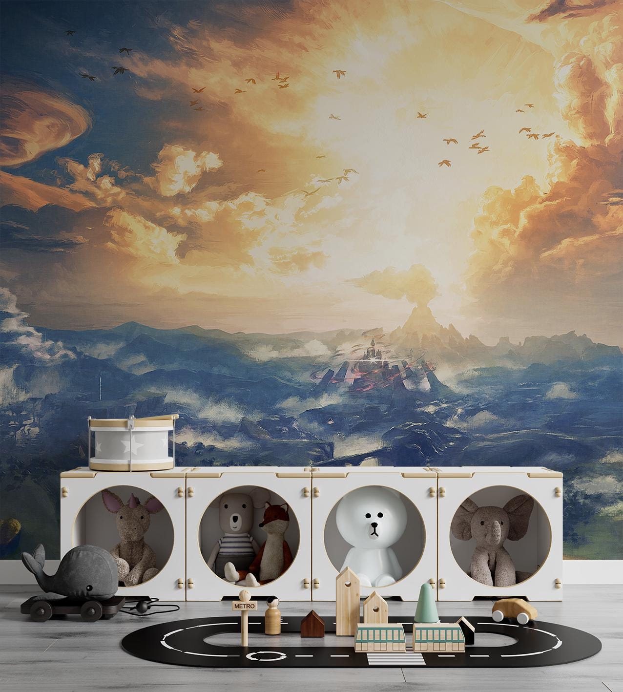 壁画ゼルダのゲーム壁紙＆剥がして貼るビニール壁紙ゼルダの伝説プレイ