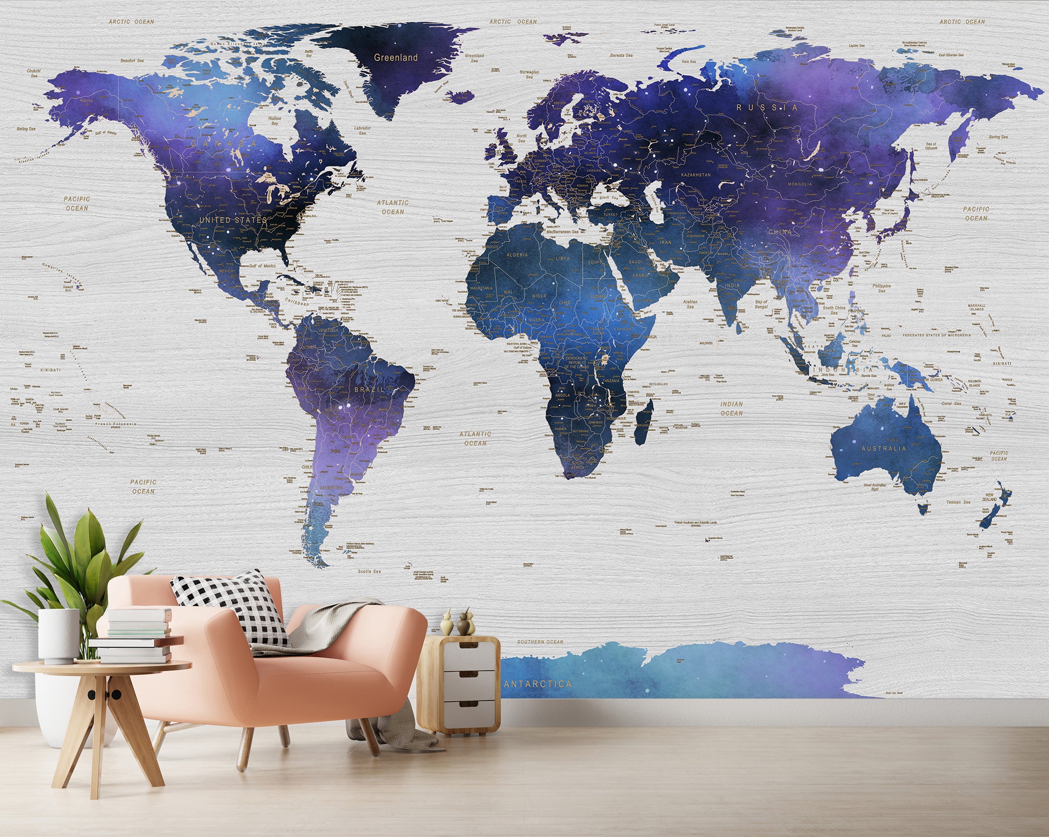 World Map Mural Map Murals World Map Wallpaper Mural Wallpaper Images