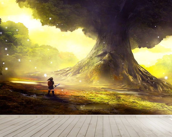 Legend of Zelda Ocarina of Time Mural Wall Art & Wallpaper Gaming