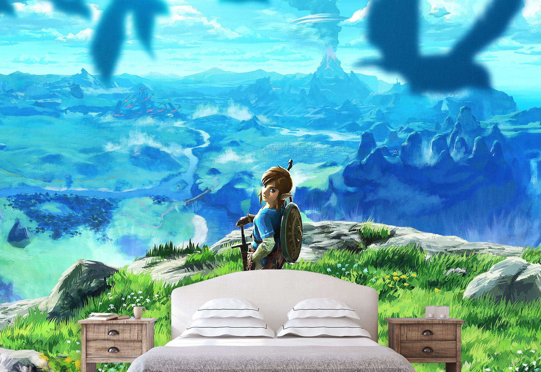 Mural The Legend of Zelda Gaming art wallpaper Peel and stick | Etsy
