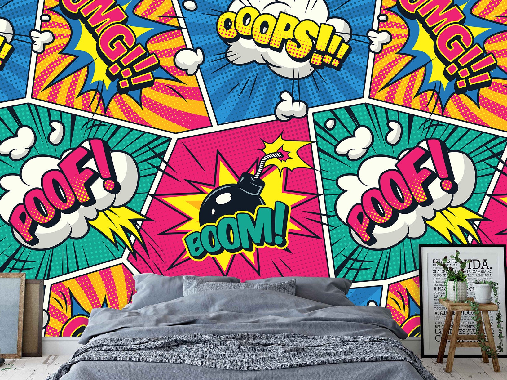Pop sale art wallpaper