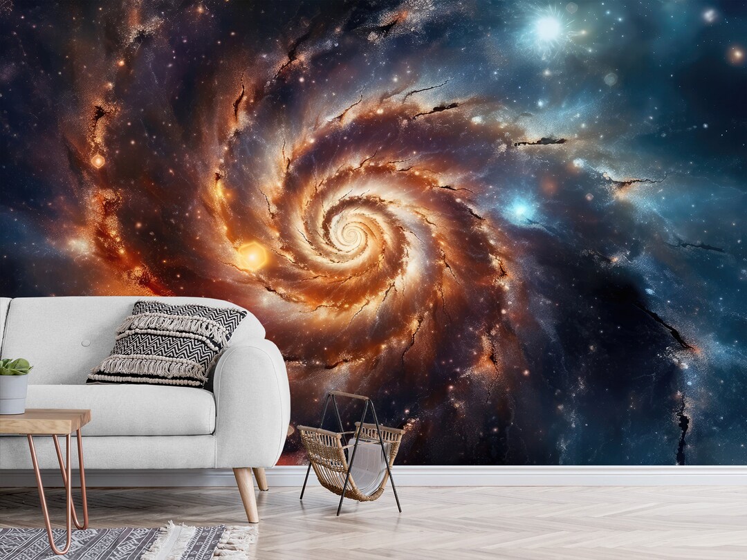 Stars Space Nebula Wallpaper Wall Mural Galaxy Deep Space Print Peel ...