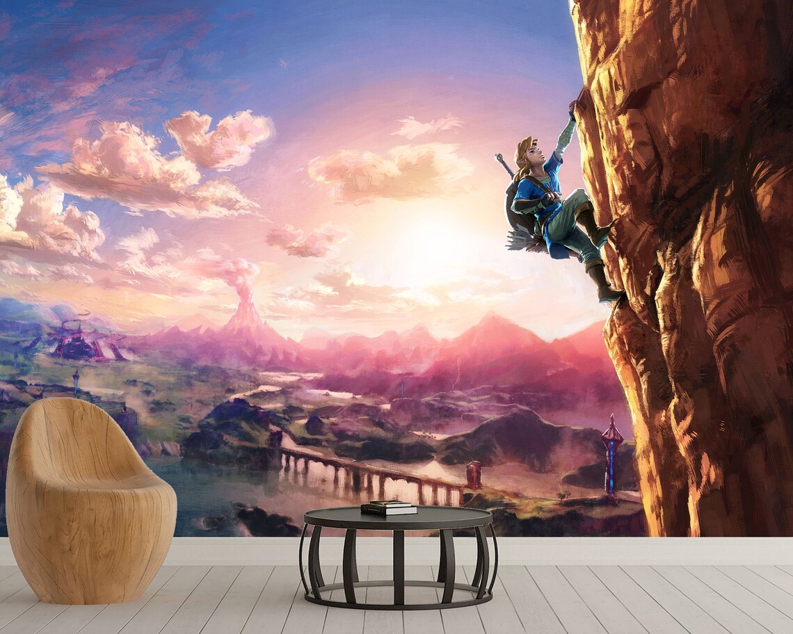 Mural Zelda Wallpaper the Legend of Zelda Kids & Room Decor Etsy Ireland