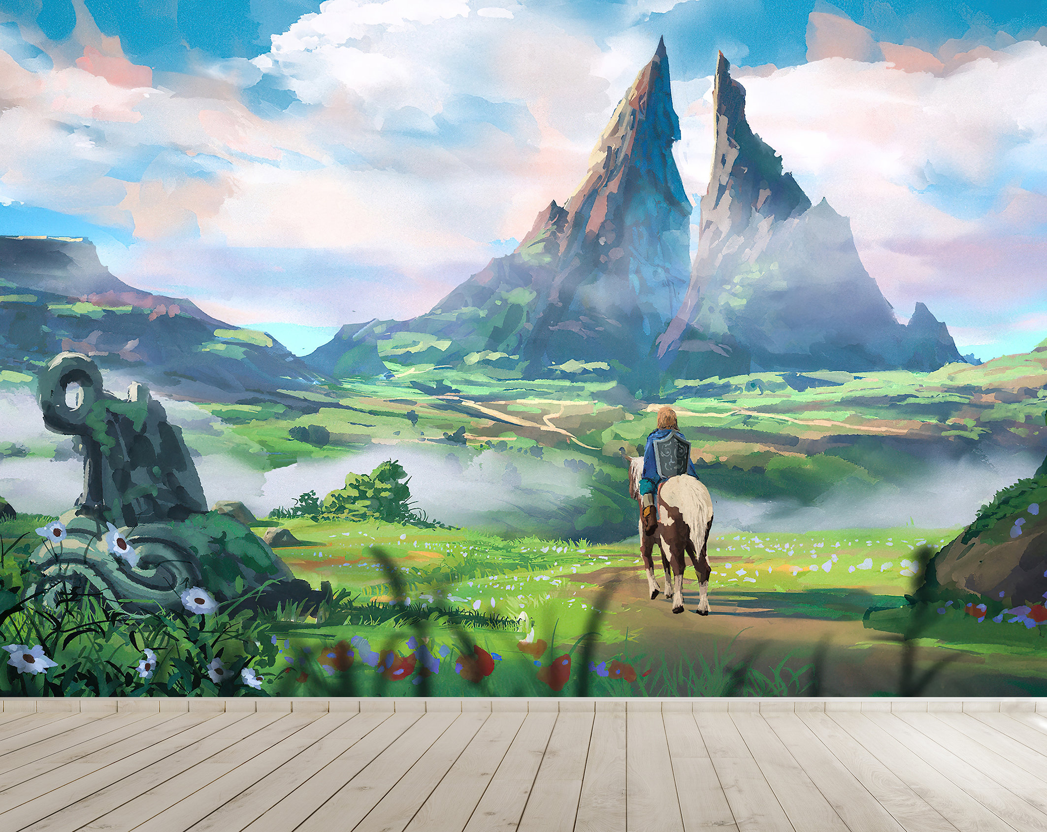Zelda & Gaming Mural Wall Art Wallpaper Legend of Zelda Tears of