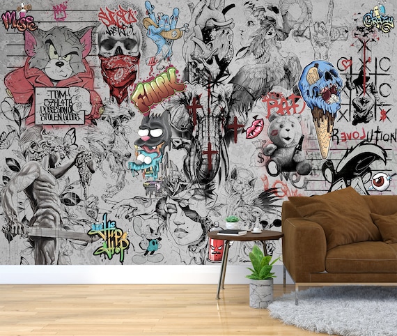 Graffiti Interiors, Home Art, Murals And Decor Ideas