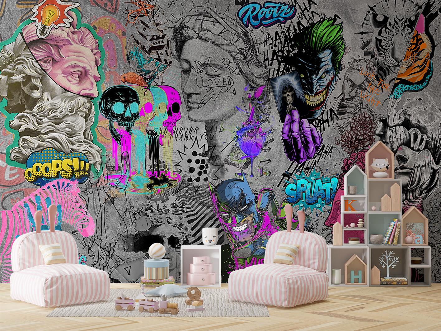 アーバングラフィティ壁紙ストリートアートモダン＆オリジナル