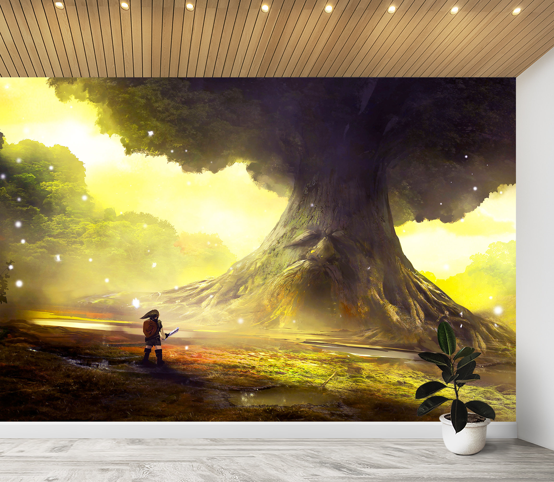 Legend of Zelda Ocarina of Time Mural Wall Art & Wallpaper Gaming