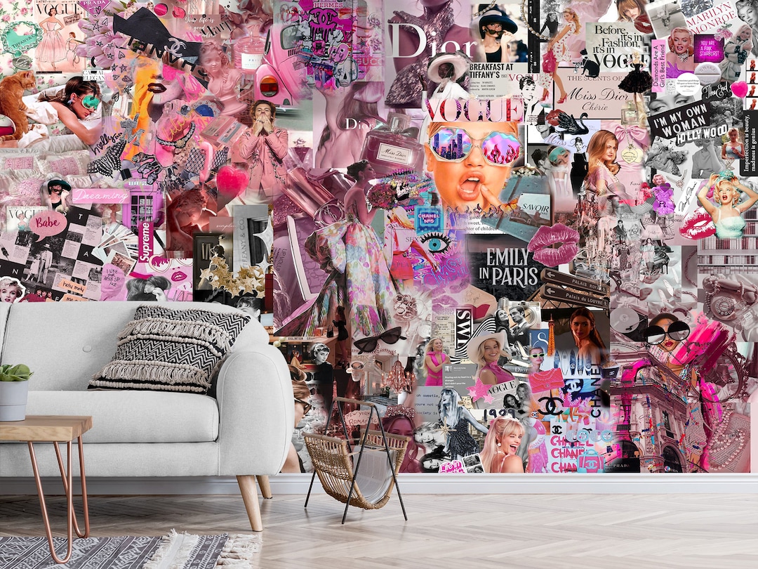 Chanel LA Graffiti Street Fashion Glam Pop Art Wall Art  Girly wall art,  Diy canvas art painting, Graffiti wall