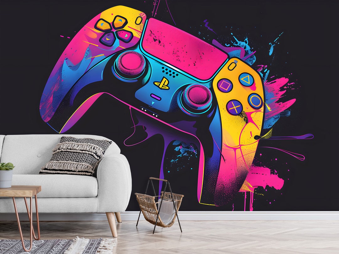 Gamer With Controller Wall Decal Sticker – Creative Vinyl Art For Boys' Room, Playroom, Or Nursery Decor