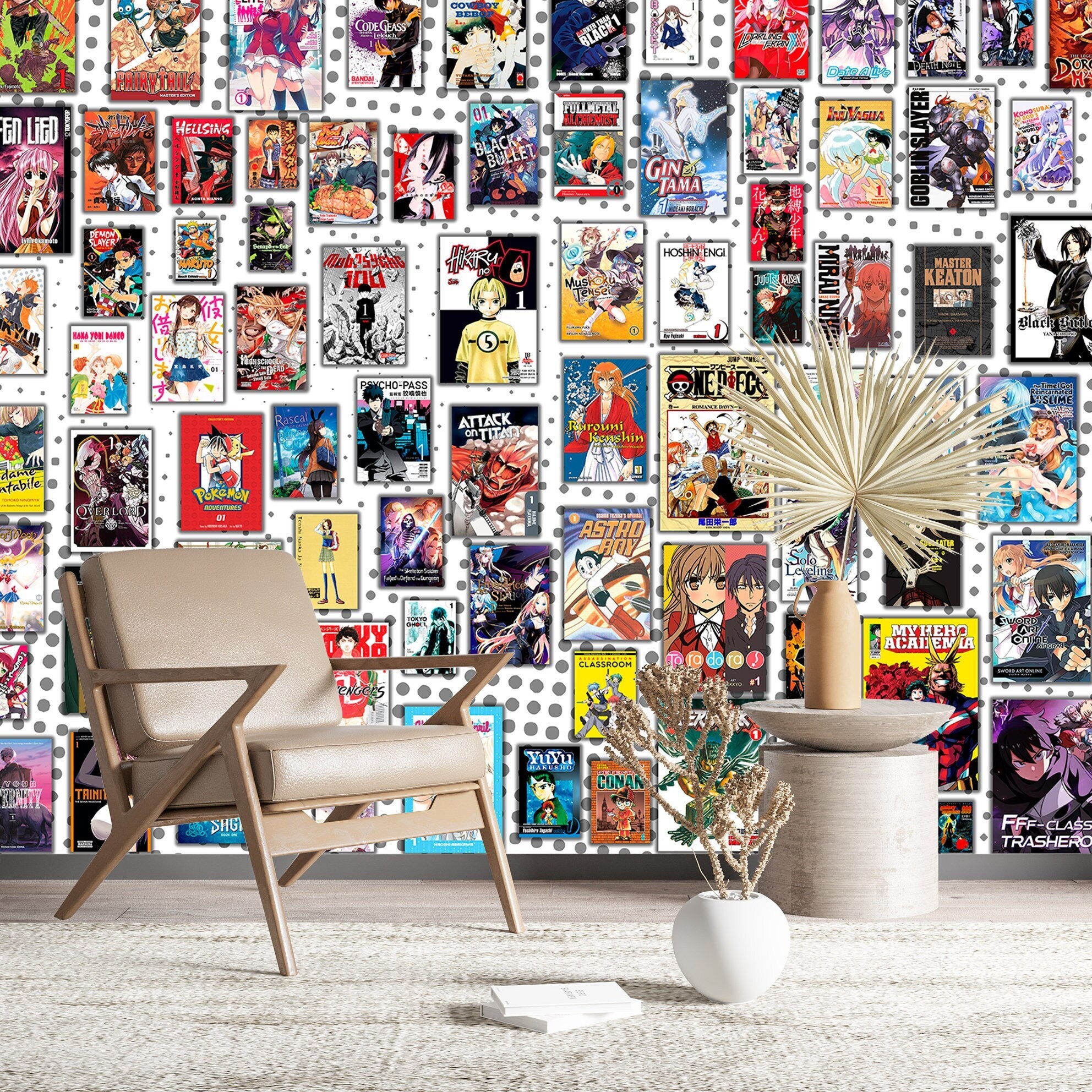 Manga Decoration Wallpaper, Manga Panel Wall Stickers