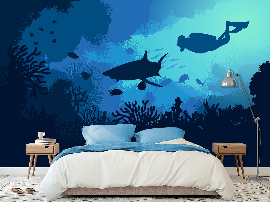 Underwater World Kids Wallpaper & Undersea Wall Mural Sea Ocean Peel