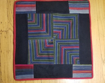 Vintage Tibetan Tapestry, Ladies Apron Patchwork Wall Decor