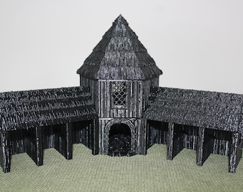 Kingdom of Saxonia - Warrior's House - Unpainted