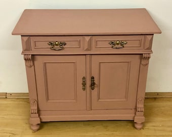 Traumhafte kleine Gründerzeit Kommode um 1880 in Altrosa / shabby chic