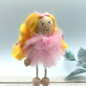 Mini Puppe Anhänger – Filzfigur | Handmade Deko, Puppensammler Geschenk, Unikat