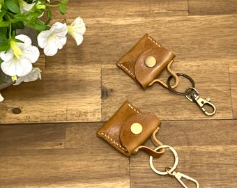 Vegetable leather keychain