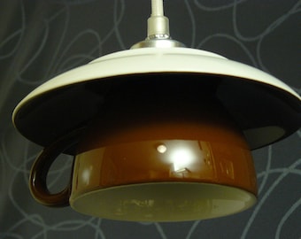 Bistro brown cup lamp