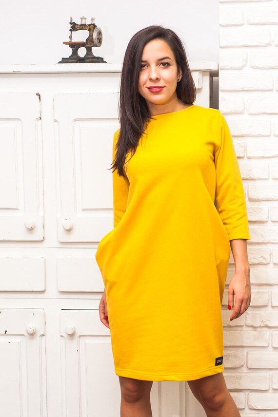 very yellow dress