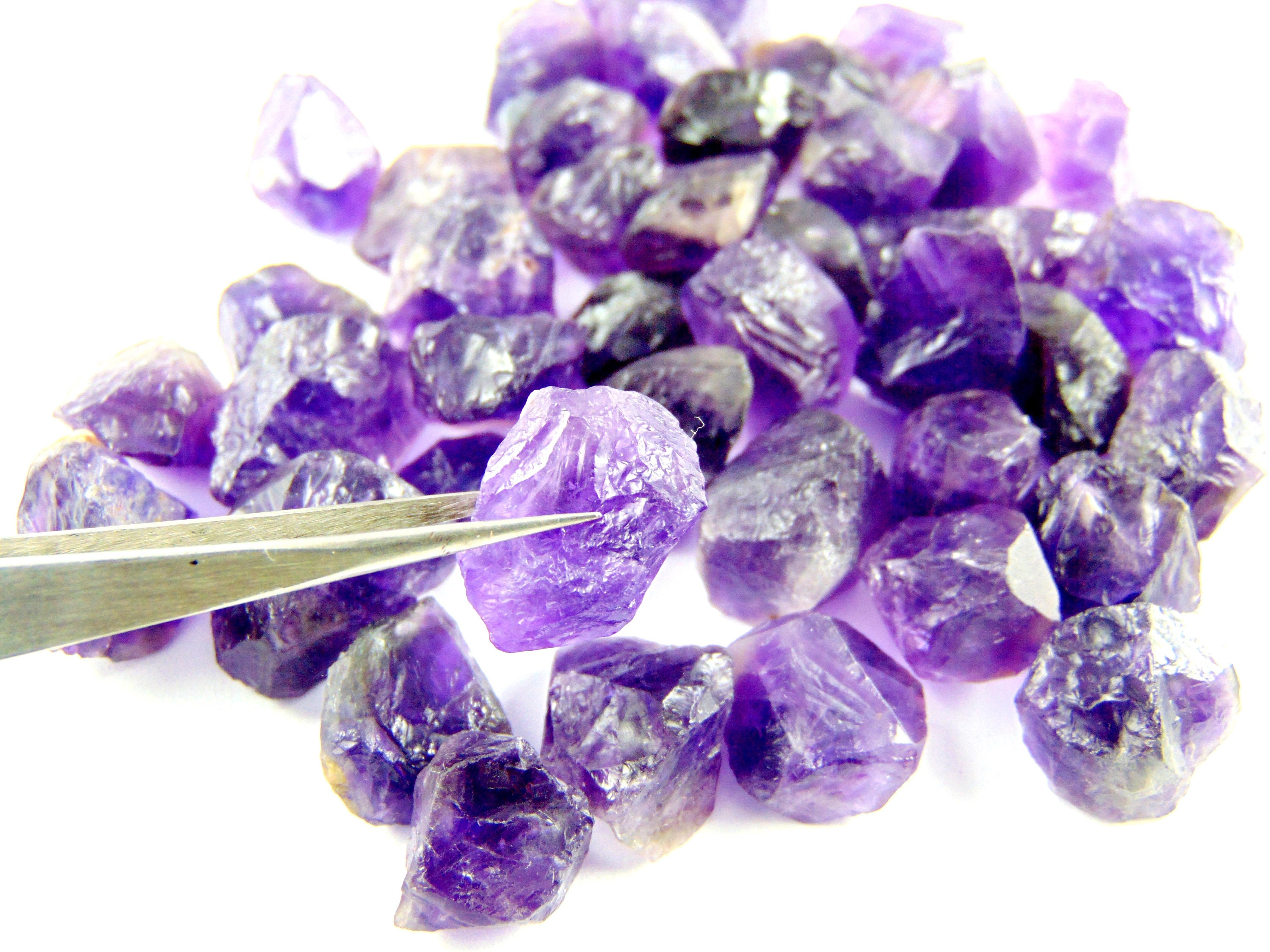 Natural Rough Amethyst Raw Amethyst Loose Gemstones Etsy