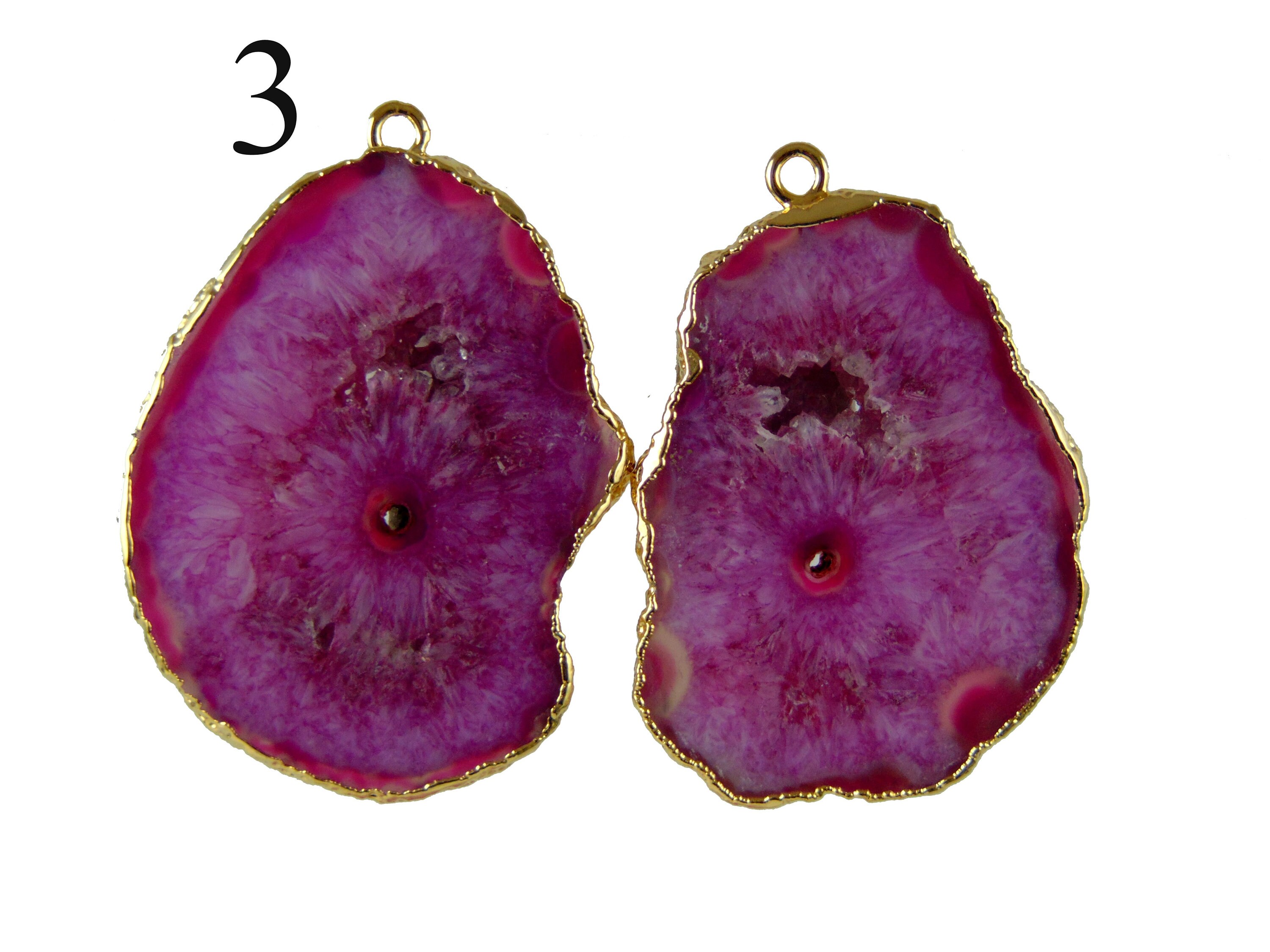 Boucles d'orelles unques rondes et roses - Helboo, ste de vente en