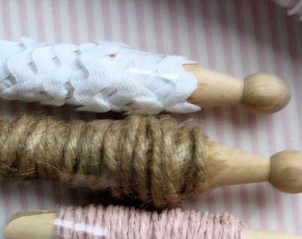 Rick rack blanco, 5 m