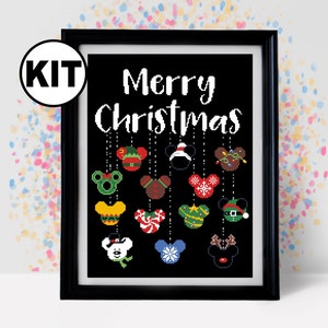 Cross Stitch KIT for beginner - Christmas cross stitch pattern - Embroidery - Needlepoint Kits - Xmas Cross Stitch KIT - K-892