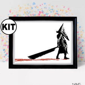 Kreuzstich Stickdatei - Film Kreuzstich Stickmuster - Stickmuster - Stickpackung - Horror Kreuzstich - K-950