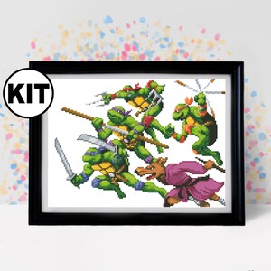 Kreuzstich Set für Anfänger - Nadelspitze - Stickerei - Cartoon Kreuzstich Muster - einfacher Kreuzstich - K-909