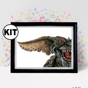 Kreuzstich Set - Film Kreuzstich Stickmuster - Stickmuster - Stickpackung - Horror Kreuzstich - Alter Film - K-1020