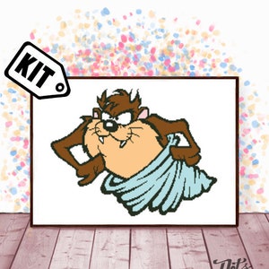 Kreuzstich Stickpackung für Anfänger - Nadelspitze - Sticken - Cartoon Kreuzstich Stickmuster - Tierischer Kreuzstich - Kinderzimmer Dekor - K-179