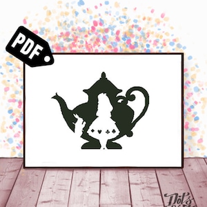 Cross stitch pattern - for beginners - Embroidery Designs - Needlepoint Kits - Cross Stitch Designs - Cartoon-silhouette-rabbit-PT-85