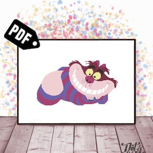 Cartoon Cross stitch pattern - for beginners - Embroidery Designs - Needlepoint Kits - Cat - animal - pdf Instant Download - PT-58