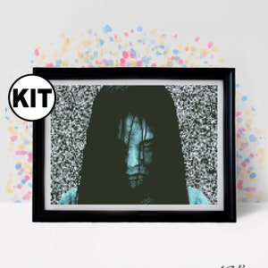 Kreuzstich Set - Film Kreuzstich Stickmuster - Stickmuster - Stickpackung - Horror Kreuzstich - Clown - K-870